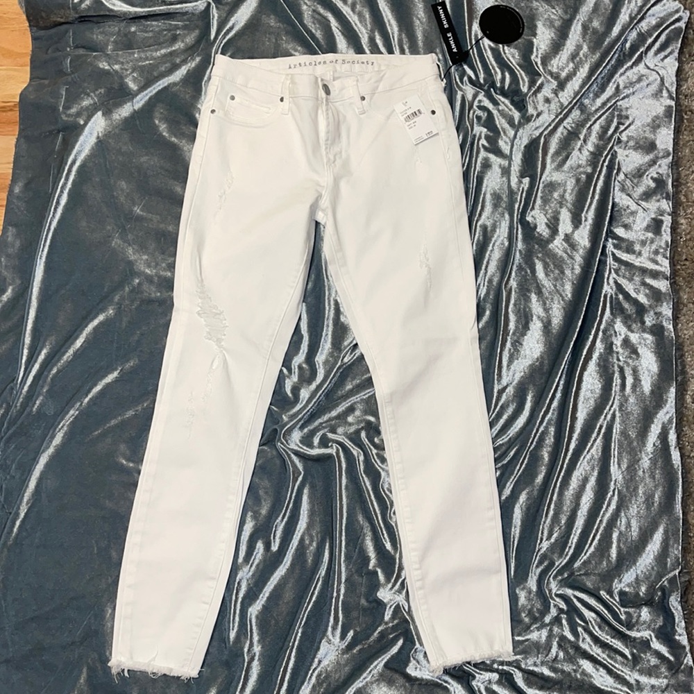 Articles of society white skinny jeans